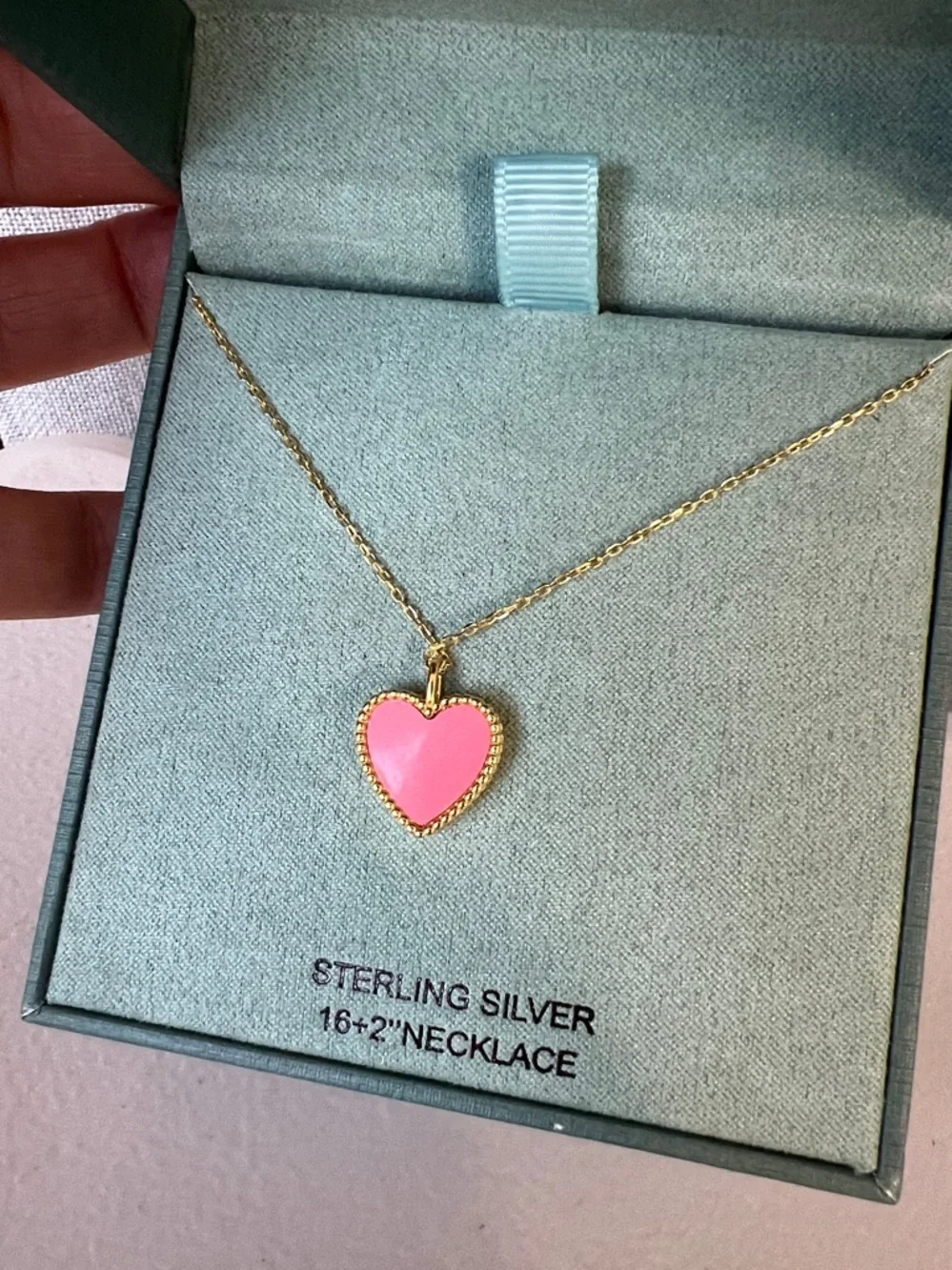 RACHEL ZOE Heart Sterling Silver pendant necklace